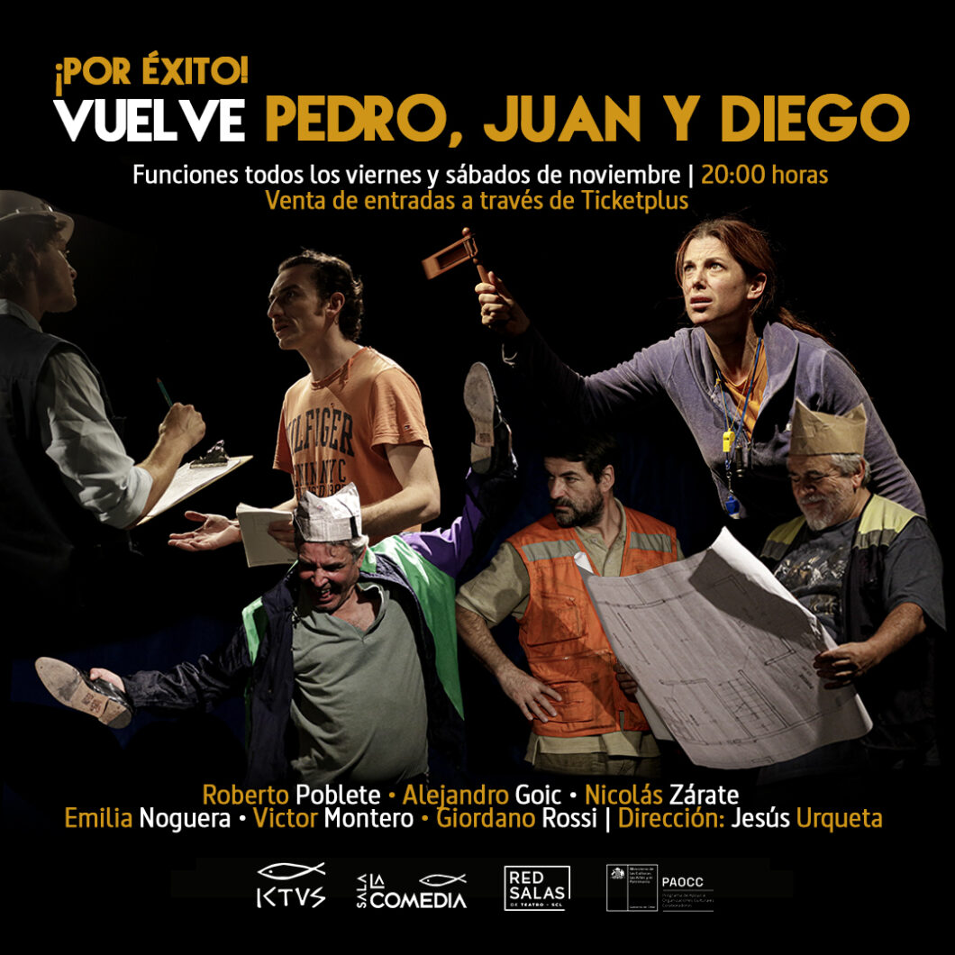 Pedro, Juan y Diego en Teatro ICTUS